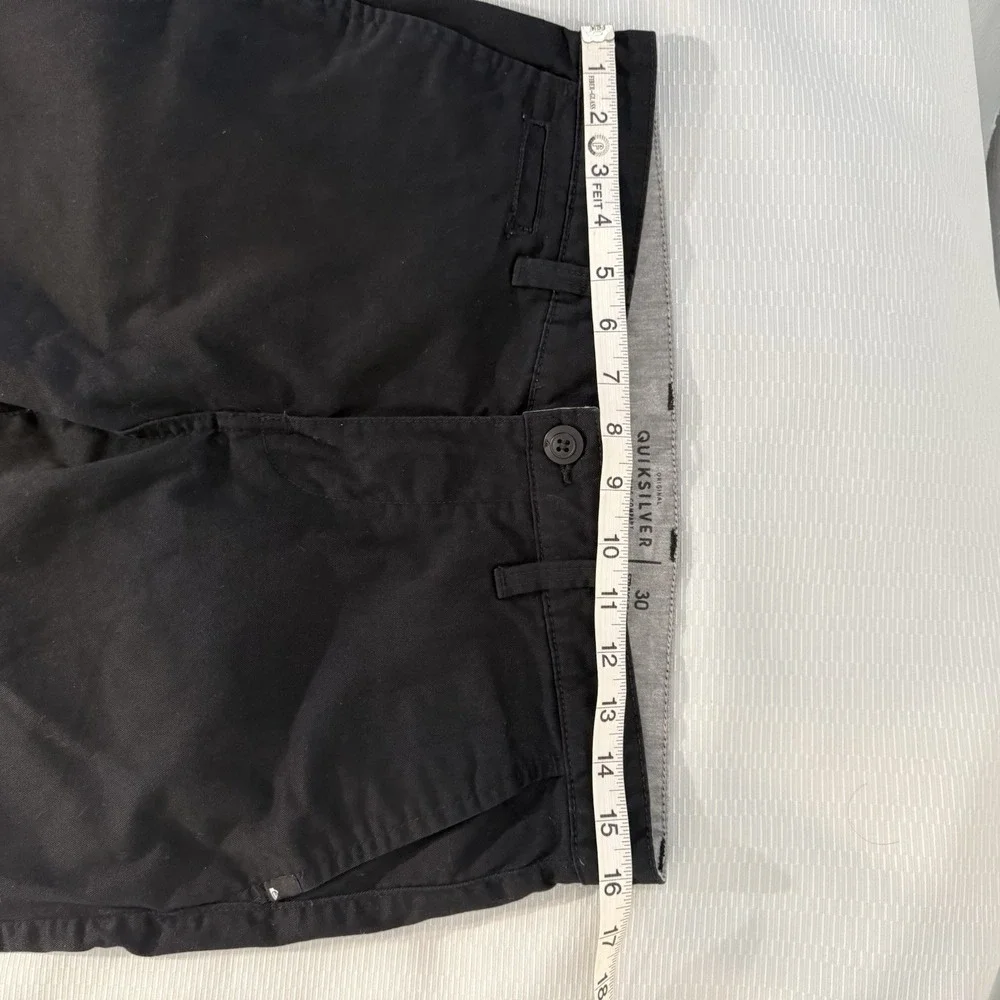 Quiksilver Pants Adult 34 Black Chino Straight Tapered Outdoor Casual Mens 30/32